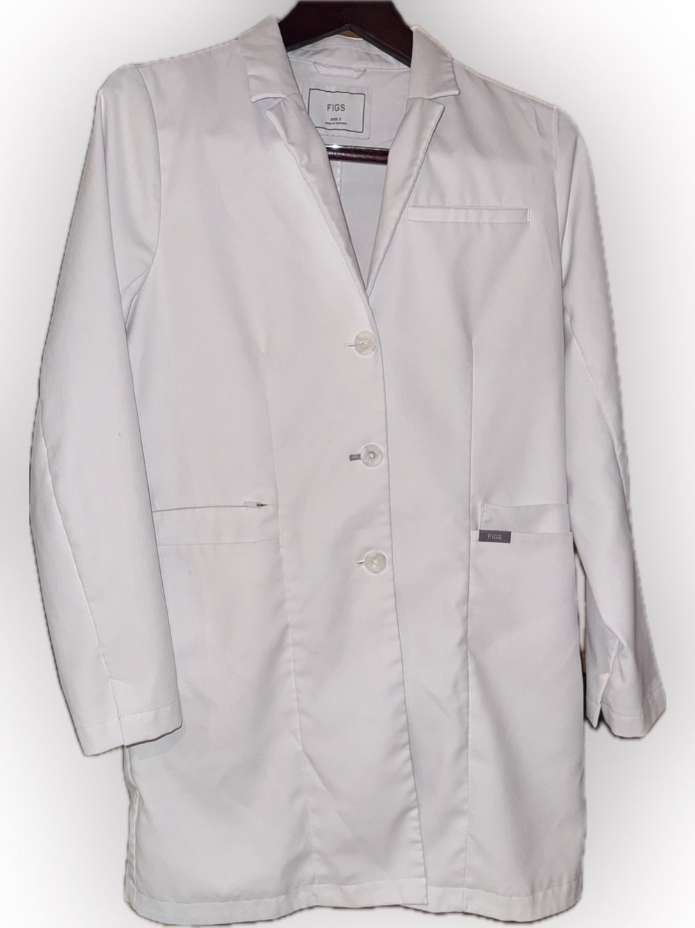 FIGS Women's White Lab Jacket